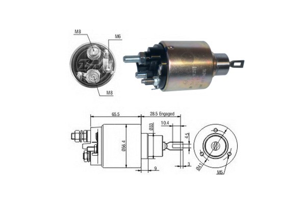 Solenoid, electromotor ZM3479 ERA - Sistem pornire