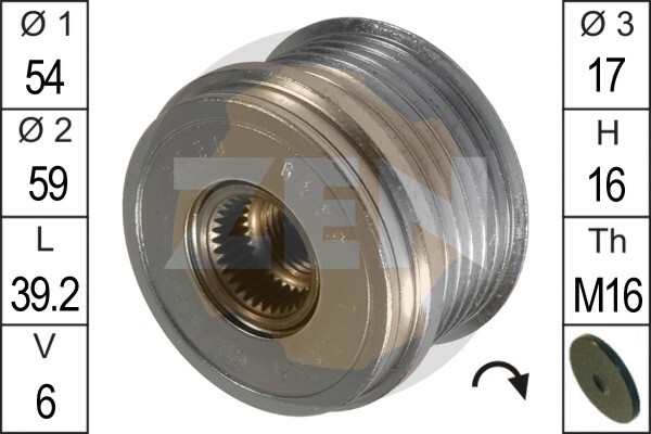 Sistem roata libera, generator ZN5449 ERA - Generator /alternator / elemente Sistem roata libera, generator ZN5449 ERA - Generator /alternator / elemente
