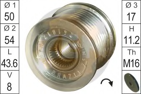 Sistem roata libera, generator ZN5566 ERA - Componente alternator Sistem roata libera, generator ZN5566 ERA - Componente alternator
