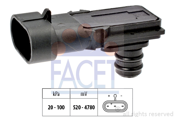 senzor presiune aer / Senzor, presiune galerie admisie 10.3023 FACET - Pregatire amestec senzor presiune aer / Senzor, presiune galerie admisie 10.3023 FACET - Pregatire amestec