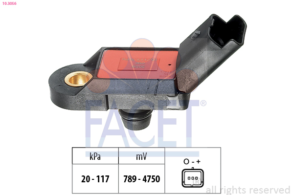 senzor presiune aer / Senzor, presiune galerie admisie 10.3056 FACET - Pregatire amestec senzor presiune aer / Senzor, presiune galerie admisie 10.3056 FACET - Pregatire amestec