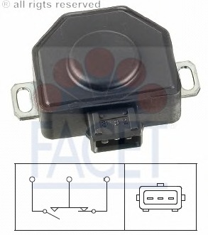 Senzor, pozitie clapeta acceleratie 10.5032 FACET - Admisie aer motor