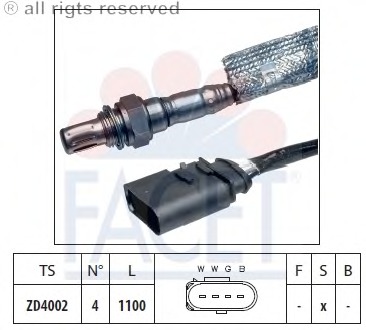 Sonda Lambda 10.7170 FACET - Senzor / sonda Sonda Lambda 10.7170 FACET - Senzor / sonda