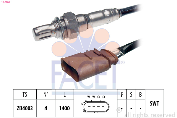 Sonda Lambda 10.7180 FACET - Sonda lambda Sonda Lambda 10.7180 FACET - Sonda lambda