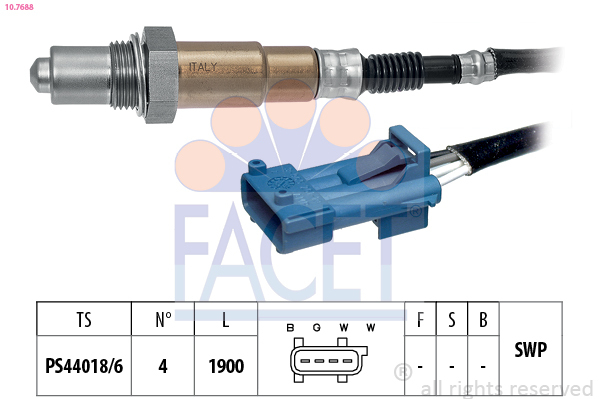 Sonda Lambda 10.7688 FACET - Control gaze evacuare Sonda Lambda 10.7688 FACET - Control gaze evacuare