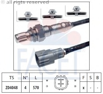 Sonda Lambda 10.7848 FACET - Control gaze evacuare
