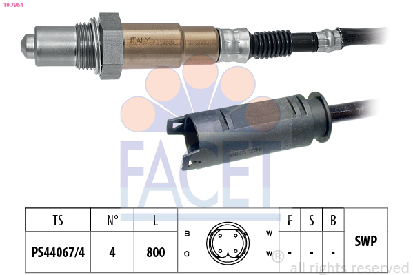 Sonda Lambda 10.7964 FACET - Control gaze evacuare Sonda Lambda 10.7964 FACET - Control gaze evacuare