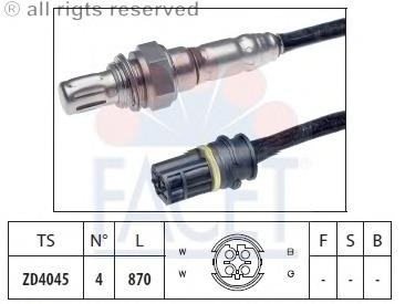 Sonda Lambda 10.7972 FACET - Control gaze evacuare