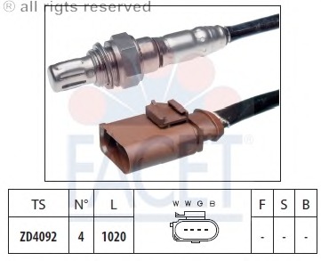 Sonda Lambda 10.8042 FACET - Control gaze evacuare