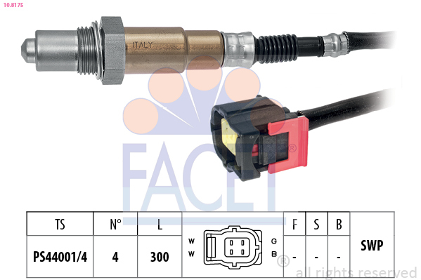 Sonda Lambda 10.8175 FACET - Control emisie gaze de esapament Sonda Lambda 10.8175 FACET - Control emisie gaze de esapament