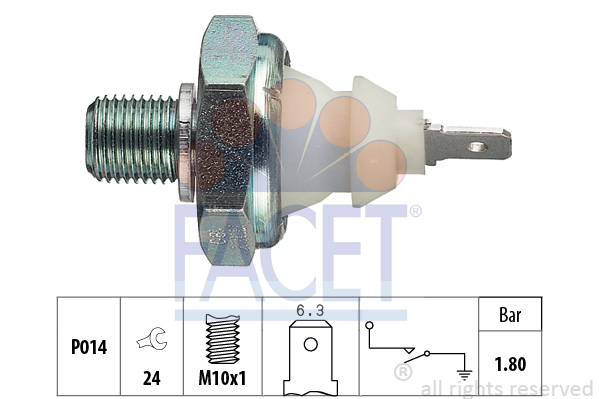 Senzor presiune ulei 7.0045 FACET - Comutator presiune ulei / senzor / supapa Senzor presiune ulei 7.0045 FACET - Comutator presiune ulei / senzor / supapa