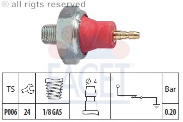 Senzor presiune ulei 7.0059 FACET - Comutator presiune ulei / senzor / supapa Senzor presiune ulei 7.0059 FACET - Comutator presiune ulei / senzor / supapa
