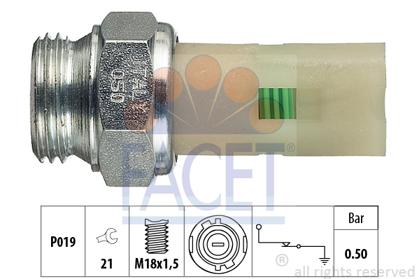 Senzor presiune ulei 7.0075 FACET - Comutator presiune ulei / senzor / supapa Senzor presiune ulei 7.0075 FACET - Comutator presiune ulei / senzor / supapa