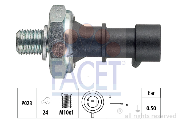 Senzor presiune ulei 7.0141 FACET - Ungere Senzor presiune ulei 7.0141 FACET - Ungere