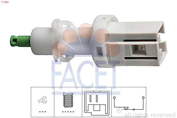 Comutator lumini frana / Comutator, actionare ambreiaj (Tempomat) 7.1068 FACET - Intrerupator / regulator Comutator lumini frana / Comutator, actionare ambreiaj (Tempomat) 7.1068 FACET - Intrerupator / regulator