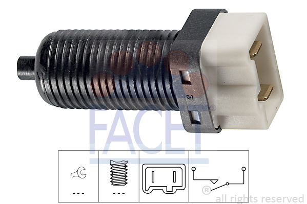 Comutator lumini frana / Comutator, actionare ambreiaj (Tempomat) 7.1072 FACET - Tempomat