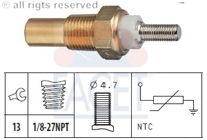 senzor,temperatura ulei / senzor,temperatura lichid de racire 7.3010 FACET - Indicatoare