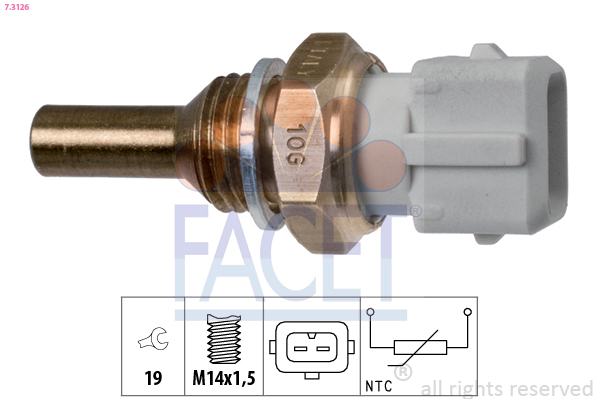 senzor,temperatura ulei / senzor,temperatura lichid de racire 7.3126 FACET - Comutator / senzor senzor,temperatura ulei / senzor,temperatura lichid de racire 7.3126 FACET - Comutator / senzor