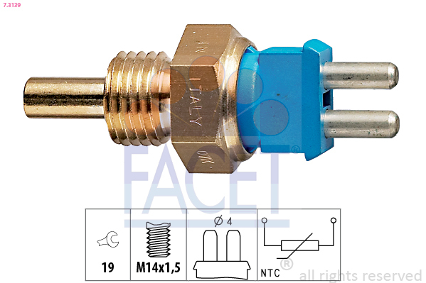 senzor,temperatura ulei / senzor,temperatura lichid de racire 7.3139 FACET - Indicatoare senzor,temperatura ulei / senzor,temperatura lichid de racire 7.3139 FACET - Indicatoare