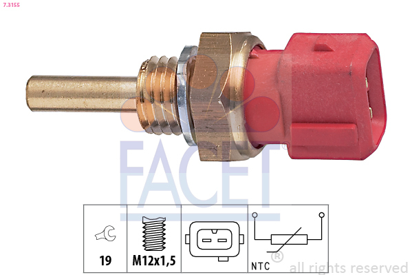 senzor,temperatura ulei / senzor,temperatura lichid de racire 7.3155 FACET - Indicatoare senzor,temperatura ulei / senzor,temperatura lichid de racire 7.3155 FACET - Indicatoare