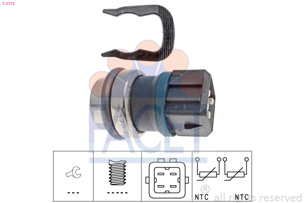 senzor,temperatura ulei / senzor,temperatura lichid de racire 7.3172 FACET - Indicatoare