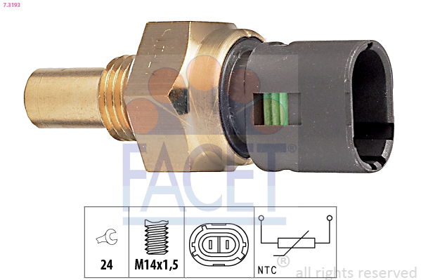 senzor,temperatura ulei / senzor,temperatura lichid de racire 7.3193 FACET - Comutator / senzor senzor,temperatura ulei / senzor,temperatura lichid de racire 7.3193 FACET - Comutator / senzor