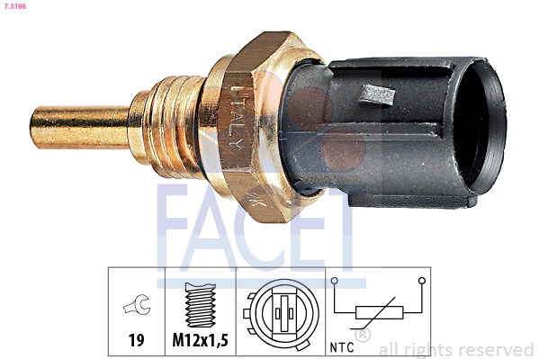senzor,temperatura ulei / senzor,temperatura lichid de racire 7.3198 FACET - Indicatoare senzor,temperatura ulei / senzor,temperatura lichid de racire 7.3198 FACET - Indicatoare