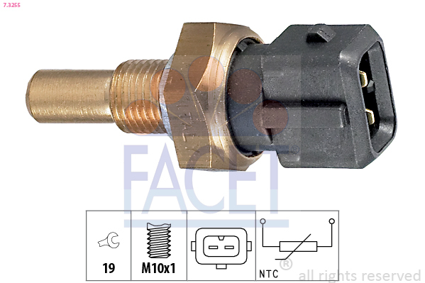 senzor,temperatura ulei / senzor,temperatura lichid de racire 7.3255 FACET - Indicatoare