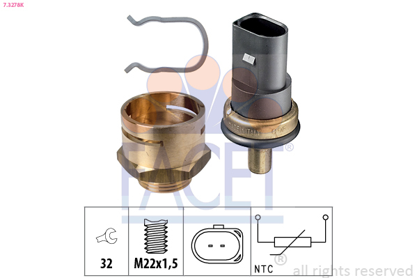 senzor,temperatura ulei / senzor,temperatura lichid de racire 7.3278K FACET - Unitate de control / relee/senzori senzor,temperatura ulei / senzor,temperatura lichid de racire 7.3278K FACET - Unitate de control / relee/senzori