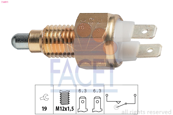 Comutator, lampa marsalier 7.6011 FACET - Intrerupator / regulator