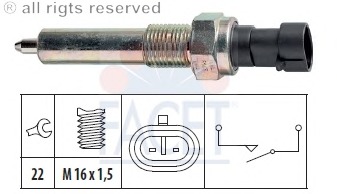 Comutator, lampa marsalier 7.6143 FACET - Intrerupatoare / relee / control