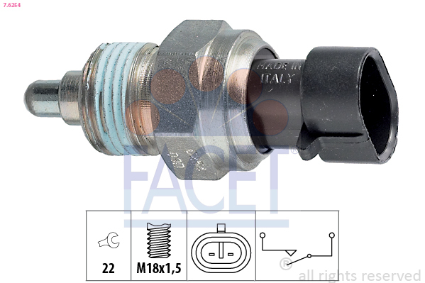 Comutator, lampa marsalier 7.6254 FACET - Intrerupatoare / relee / control Comutator, lampa marsalier 7.6254 FACET - Intrerupatoare / relee / control