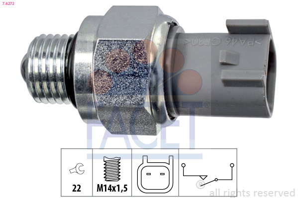 Comutator, lampa marsalier 7.6272 FACET - Intrerupatoare / relee / control Comutator, lampa marsalier 7.6272 FACET - Intrerupatoare / relee / control