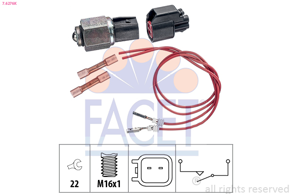 Comutator, lampa marsalier 7.6276K FACET - Intrerupatoare / relee / control Comutator, lampa marsalier 7.6276K FACET - Intrerupatoare / relee / control