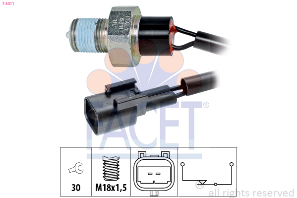 Comutator, lampa marsalier 7.6311 FACET - Intrerupatoare / relee / control