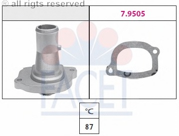 termostat,lichid racire 7.8124 FACET - Termostat