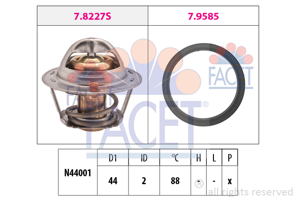 termostat,lichid racire 7.8366 FACET - Termostat termostat,lichid racire 7.8366 FACET - Termostat