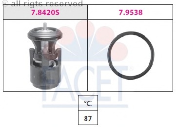 termostat,lichid racire 7.8420 FACET - Termostat