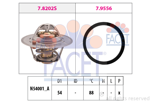 termostat,lichid racire 7.8533 FACET - Termostat termostat,lichid racire 7.8533 FACET - Termostat