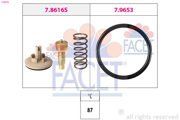 termostat,lichid racire 7.8616 FACET - Termostat termostat,lichid racire 7.8616 FACET - Termostat
