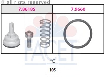 termostat,lichid racire 7.8618 FACET - Termostat termostat,lichid racire 7.8618 FACET - Termostat