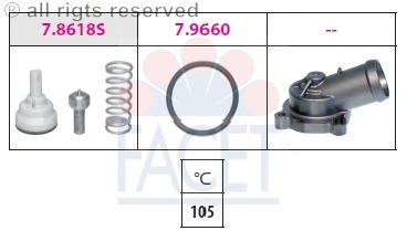 termostat,lichid racire 7.8619K FACET - Termostat termostat,lichid racire 7.8619K FACET - Termostat