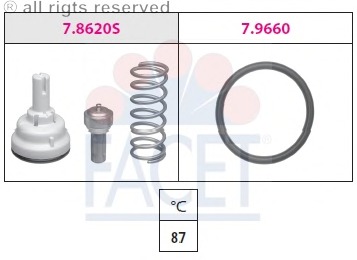 termostat,lichid racire 7.8620 FACET - Termostat termostat,lichid racire 7.8620 FACET - Termostat