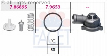 termostat,lichid racire 7.8689K FACET - Termostat termostat,lichid racire 7.8689K FACET - Termostat