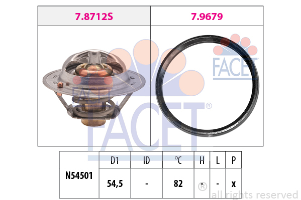 termostat,lichid racire 7.8712 FACET - Termostat termostat,lichid racire 7.8712 FACET - Termostat