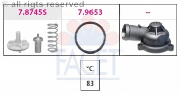 termostat,lichid racire 7.8745K FACET - Termostat termostat,lichid racire 7.8745K FACET - Termostat