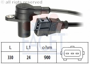 Senzor impulsuri, arbore cotit / senzor impulsuri,volanta 9.0090 FACET - Electricitate motor