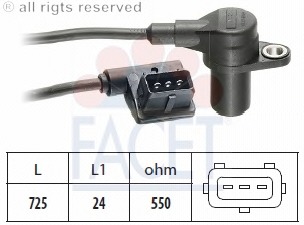 Senzor impulsuri, arbore cotit / senzor impulsuri,volanta 9.0130 FACET - Indicatoare