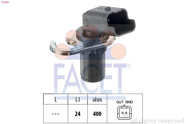 Senzor impulsuri, arbore cotit / senzor impulsuri,volanta 9.0293 FACET - Senzori / traductori (senzori) Senzor impulsuri, arbore cotit / senzor impulsuri,volanta 9.0293 FACET - Senzori / traductori (senzori)