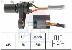 Senzor impulsuri, arbore cotit / senzor impulsuri,volanta 9.0393 FACET - Cutie de viteze automata